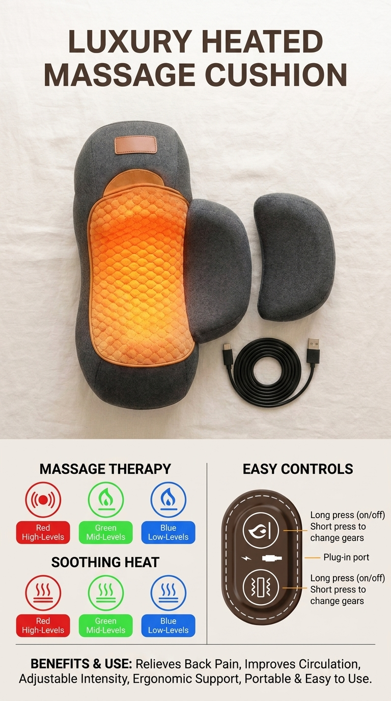 Heated Neck Massage Pillow