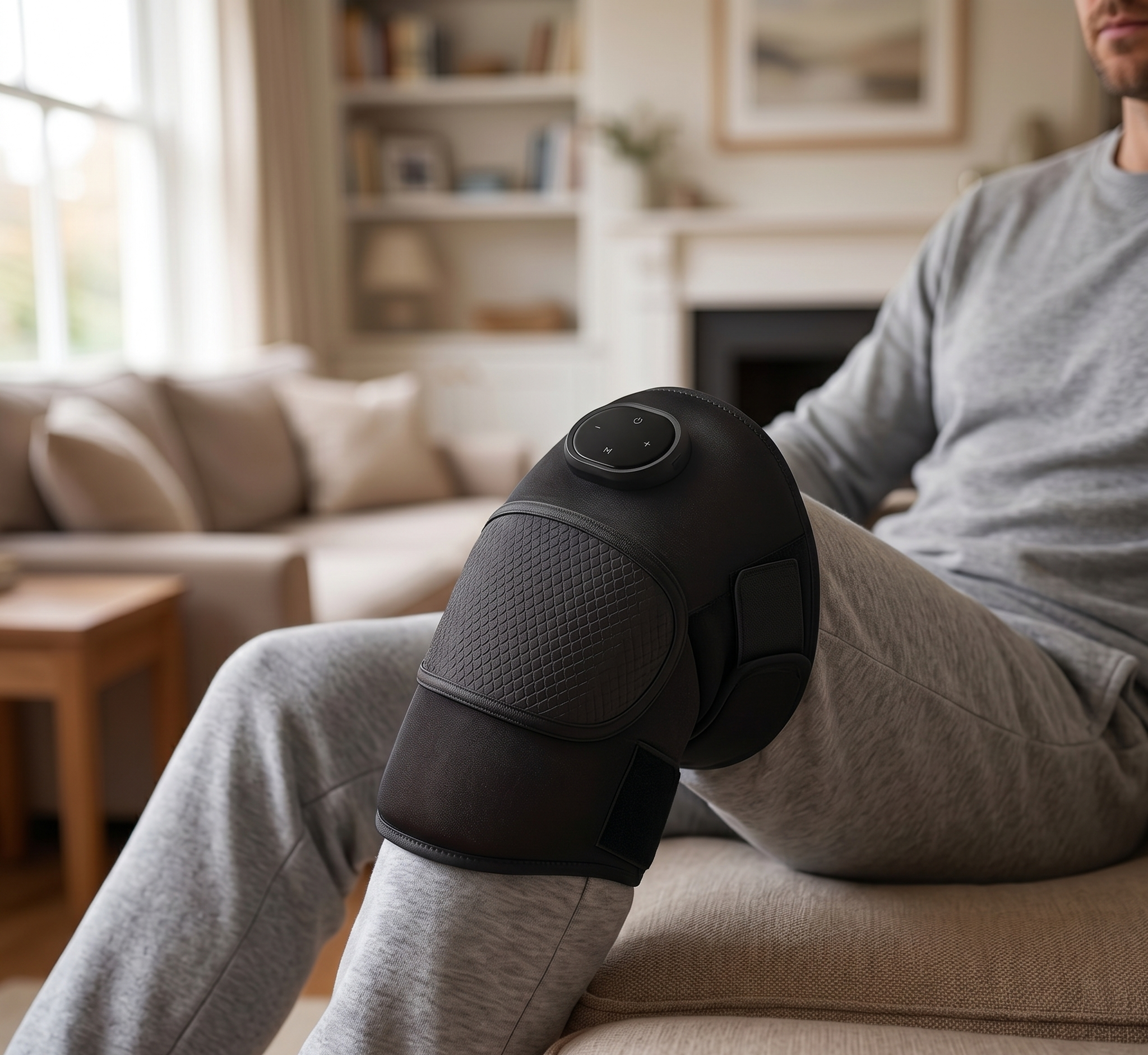 3-in-1 Heated Knee Massager — Vibration & Heat Therapy for Knee, Elbow & Shoulder
