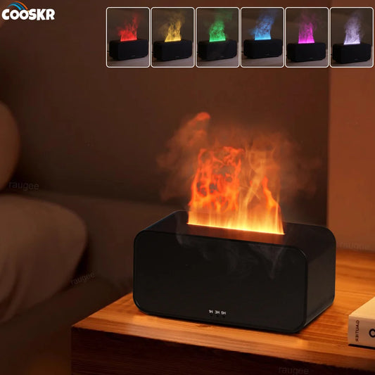 Mini Flame Home Humidifier With LED Light