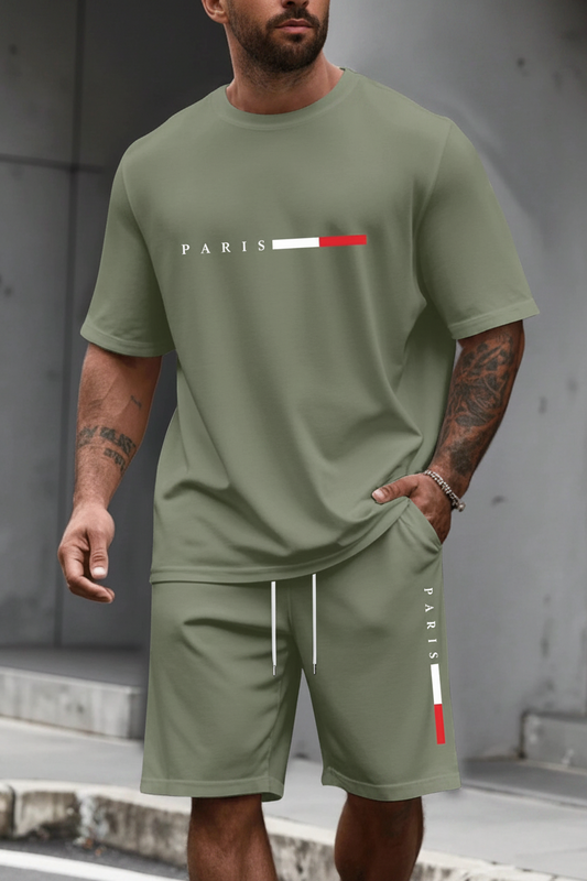 Men’s Casual T-Shirt & Shorts Set