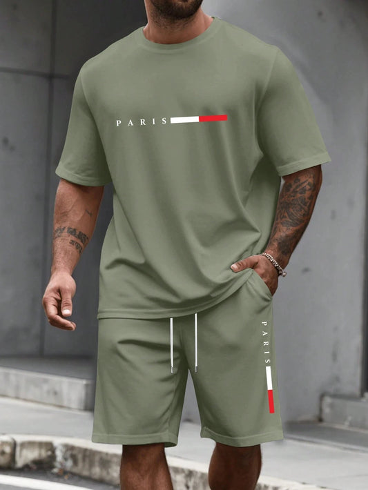Men’s Casual T-Shirt & Shorts Set