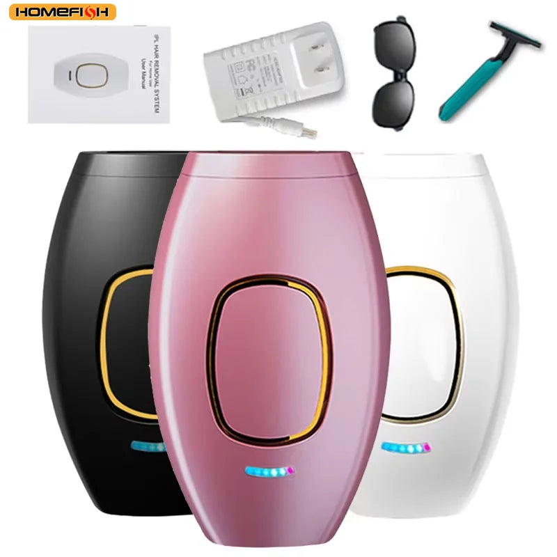 IPL Hair Removal Handset — Painless At-Home Permanent Hair Reduction (Face, Body & Bikini)