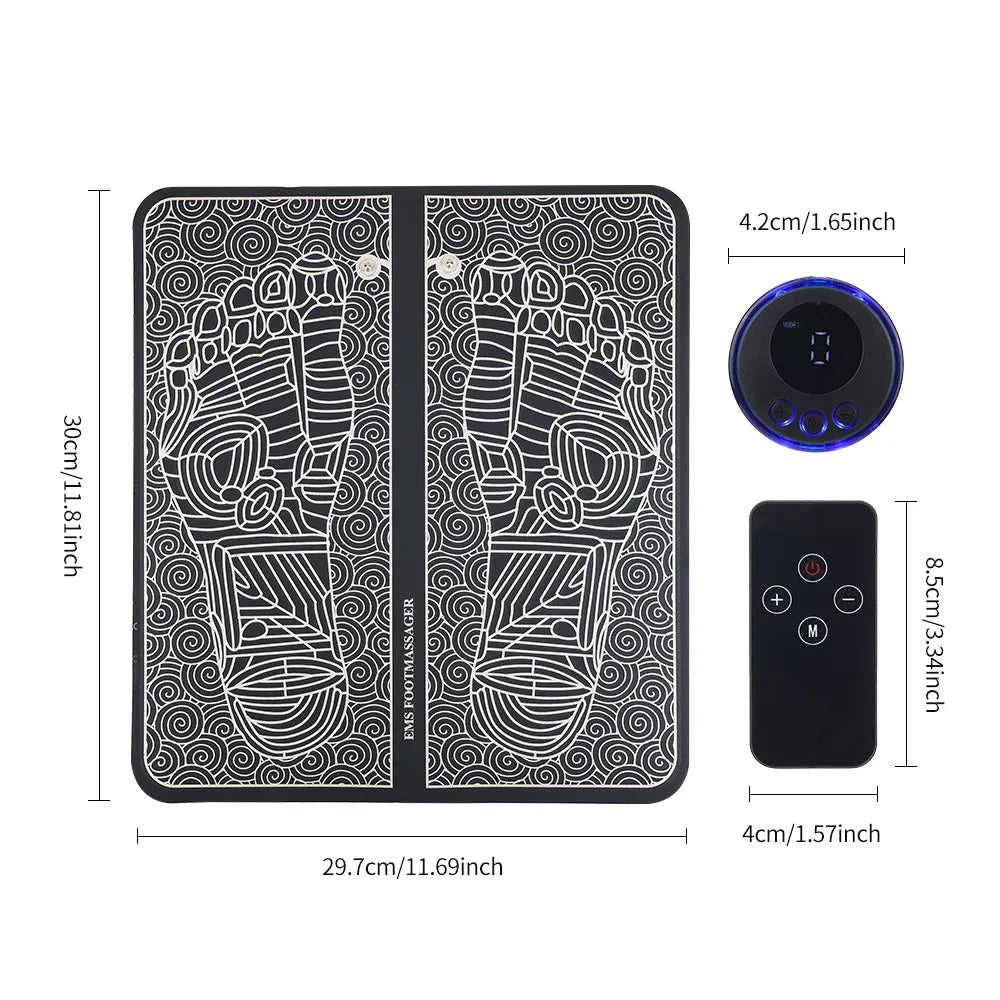 EMS Foot Massager Mat — Soothe Tired, Aching Feet & Relax Your Legs at Home