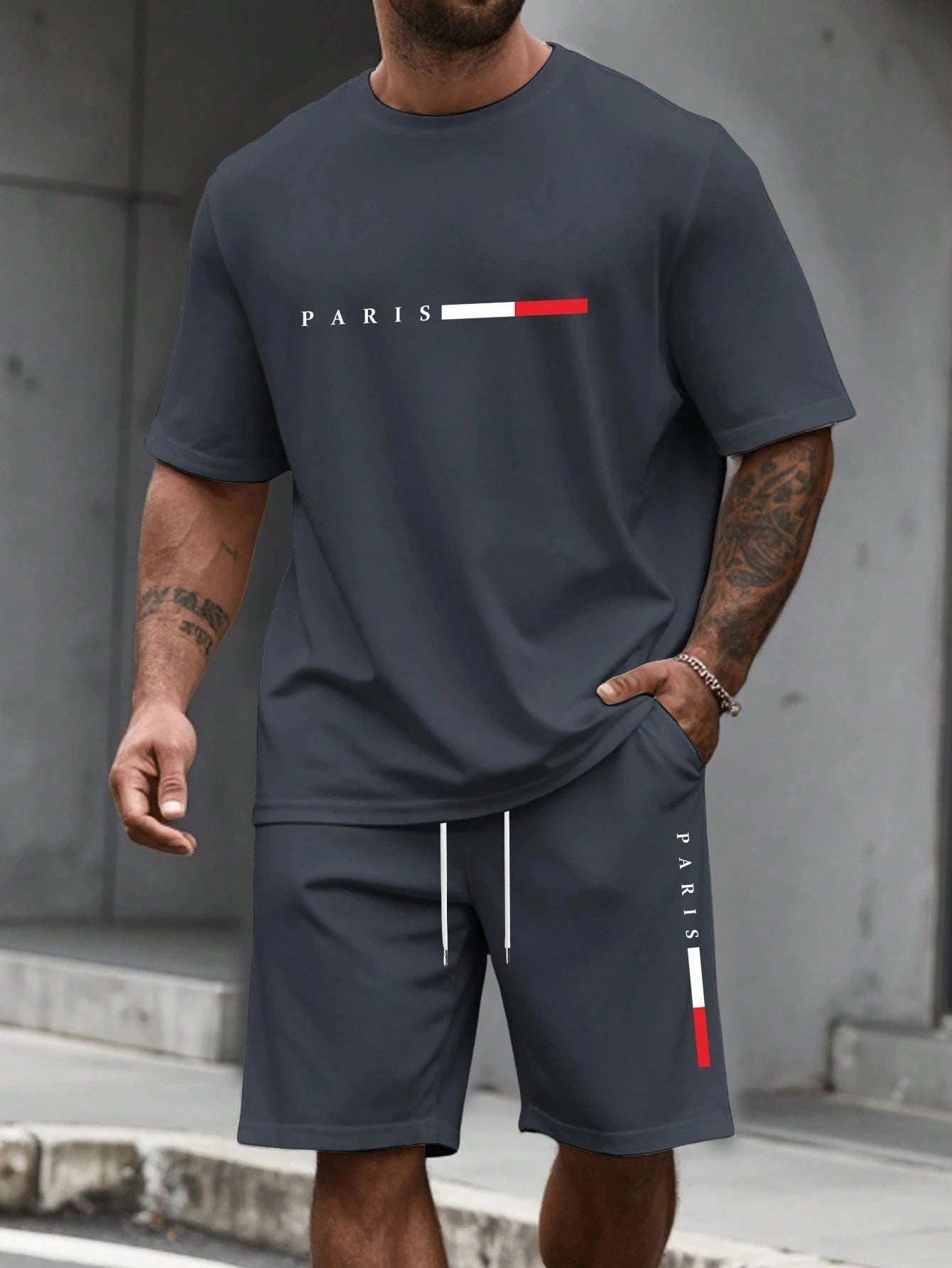 Men’s Casual T-Shirt & Shorts Set