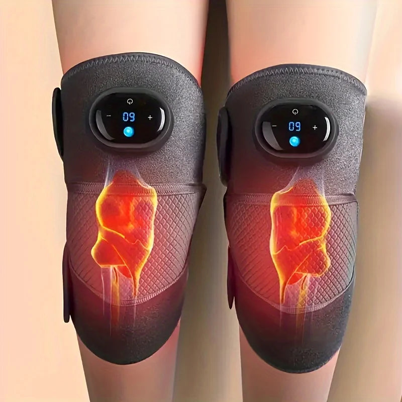 3-in-1 Heated Knee Massager — Vibration & Heat Therapy for Knee, Elbow & Shoulder