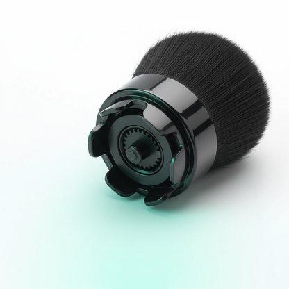 Close-up de cerdas y mecanismo