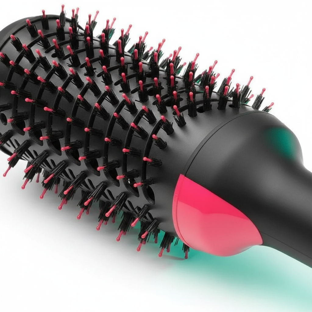 Close-up de cerdas y ventilación