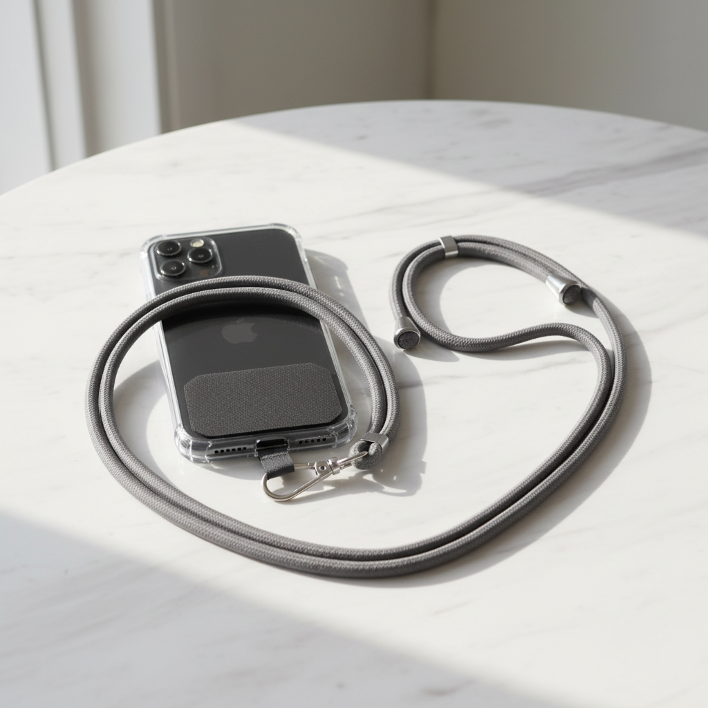 Crossbody Phone Lanyard - Gray