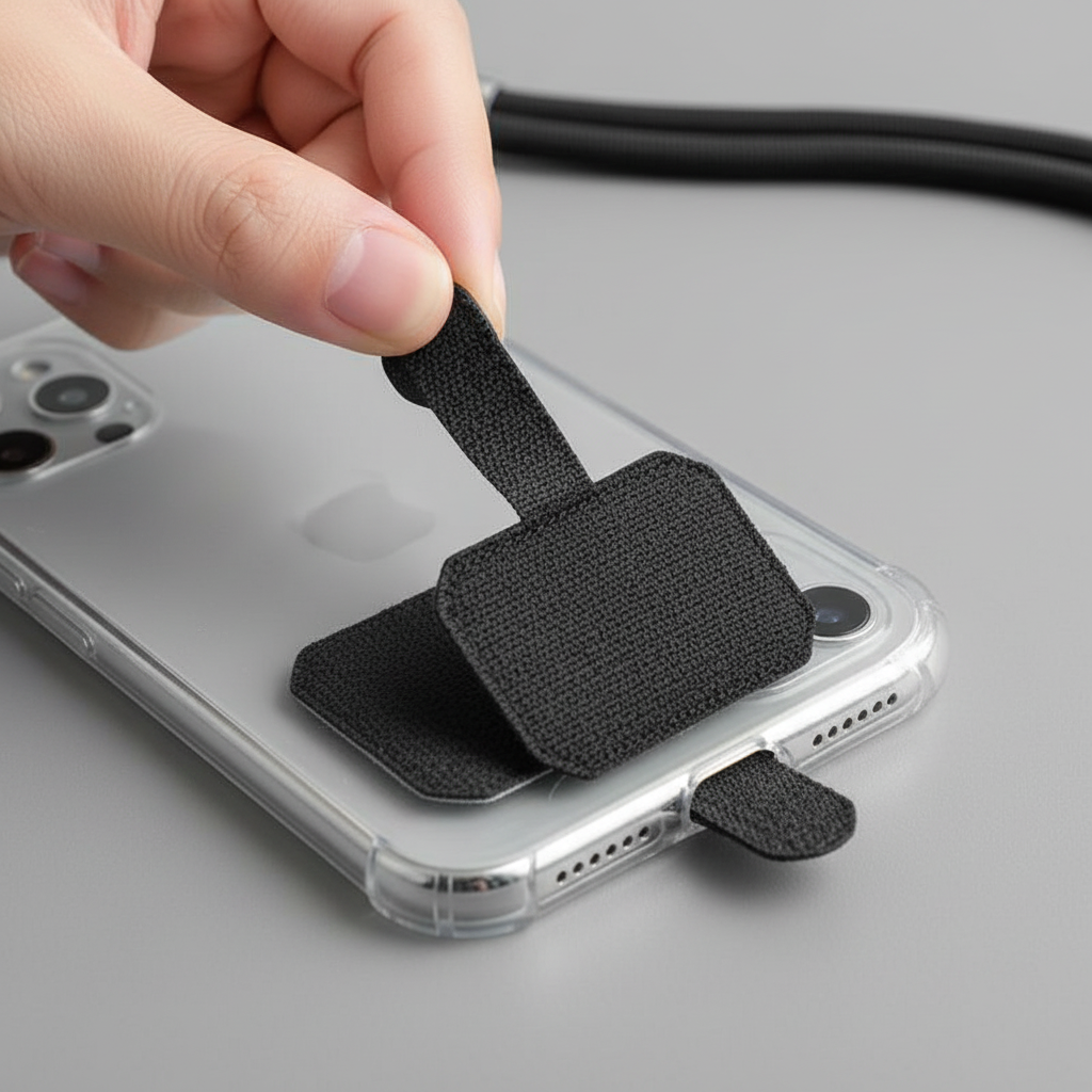 Crossbody Phone Lanyard - Patch Detail