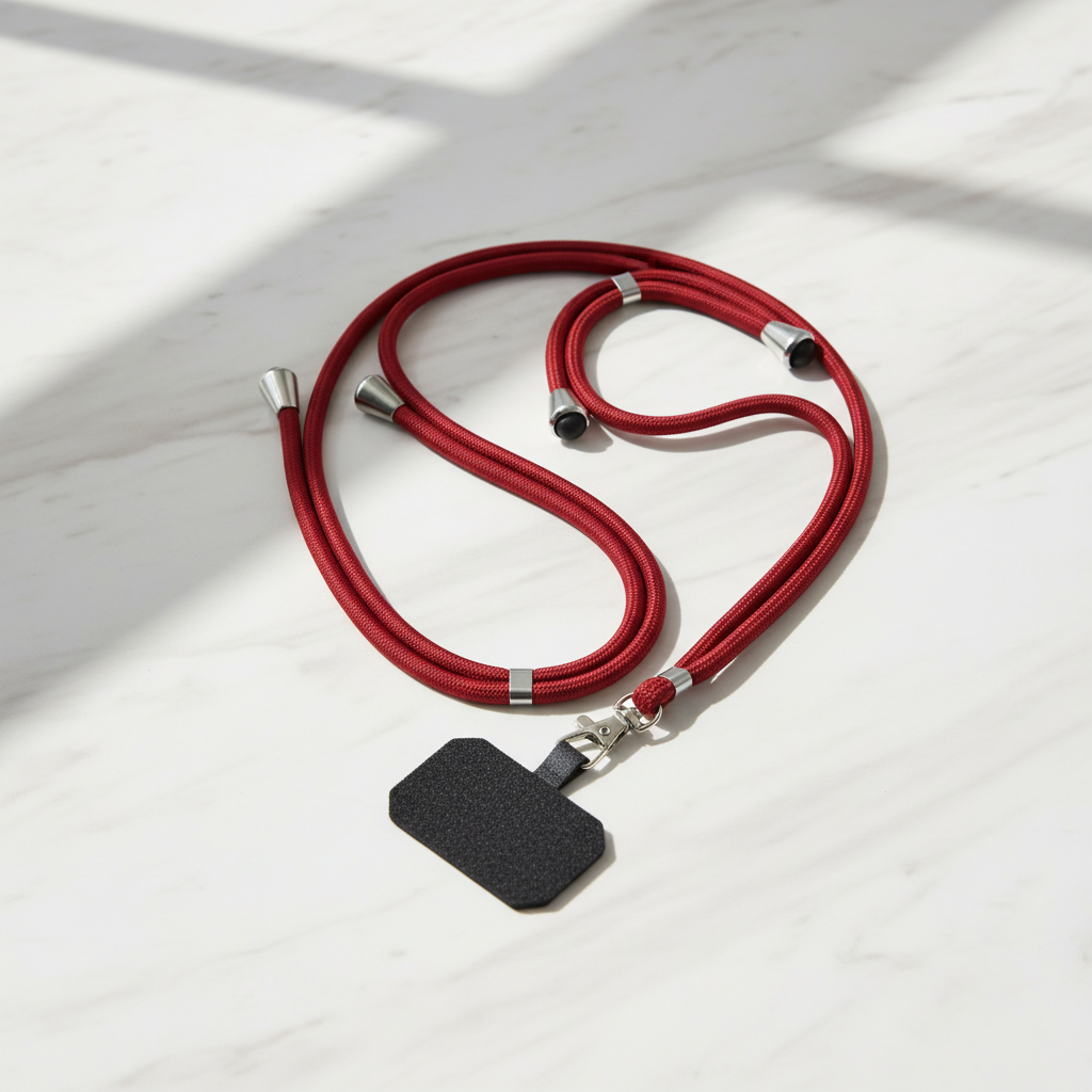 Crossbody Phone Lanyard - Red