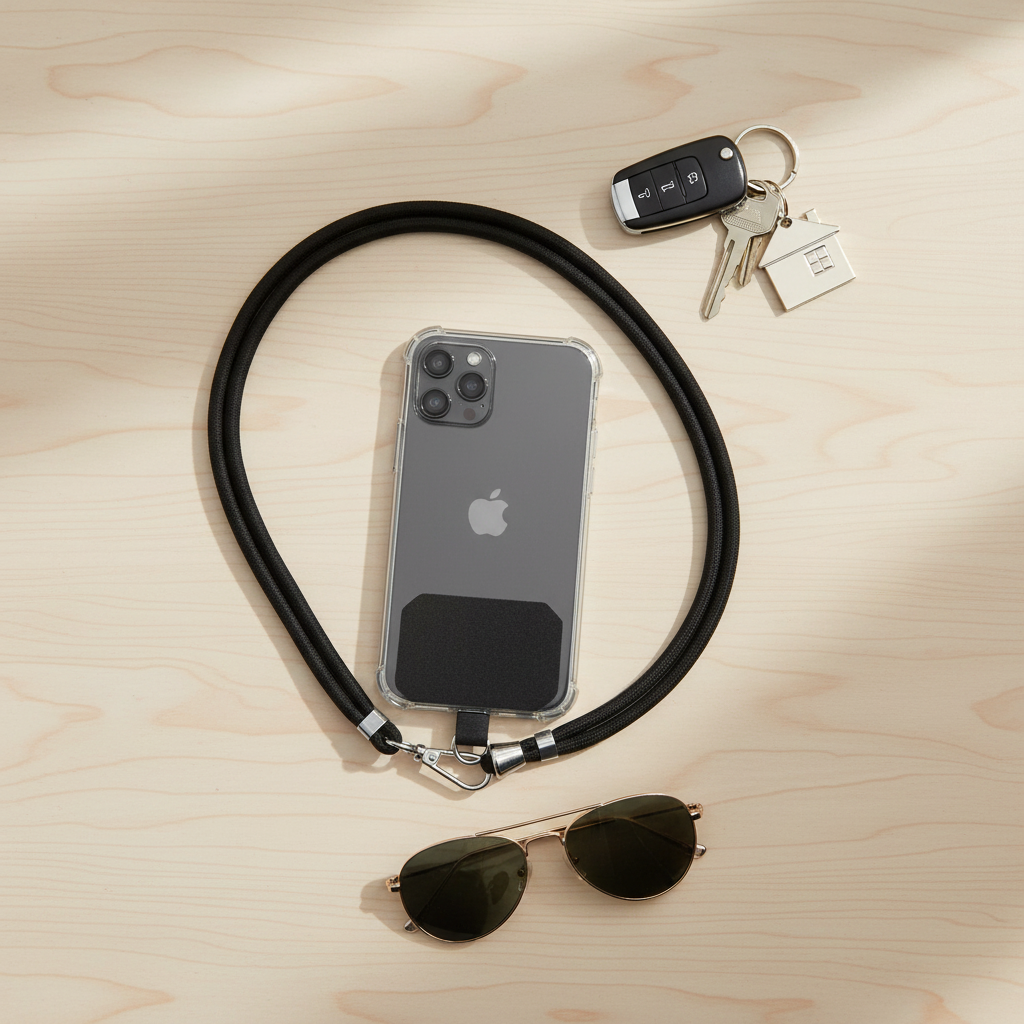 Crossbody Phone Lanyard - Top View
