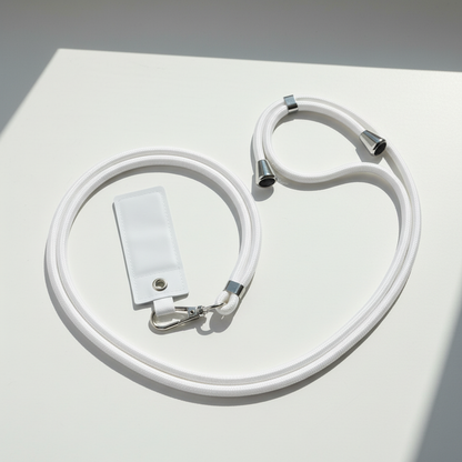 Crossbody Phone Lanyard - White