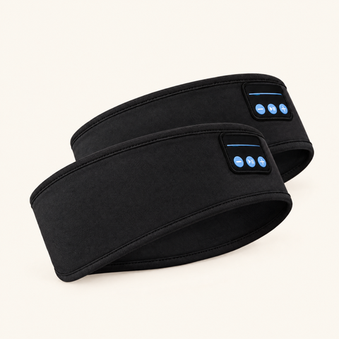Two black sleep headphones headbands — Bundle of 2