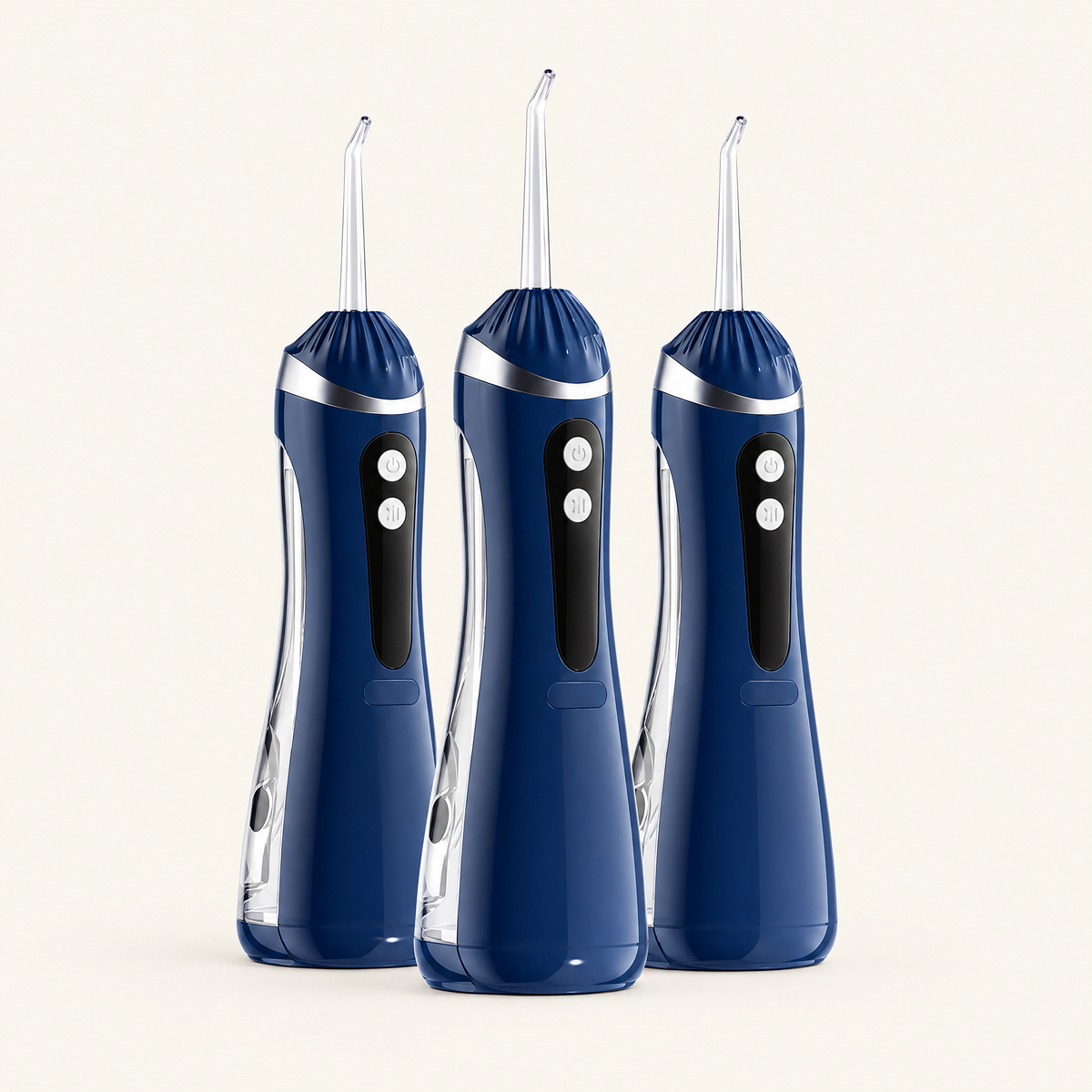 Three blue water flossers — Bundle of 3