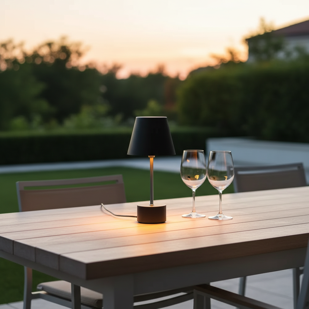 LED Bottle Lamp - Outdoor Dining