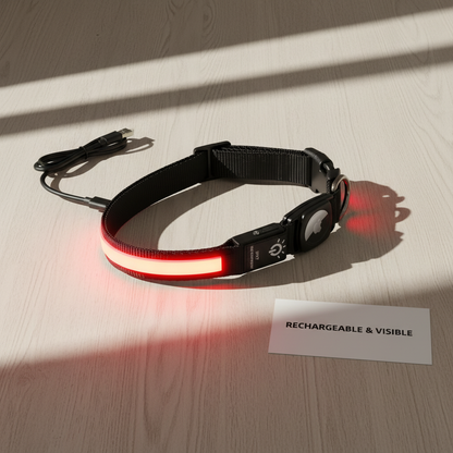 LED Dog Collar - Charging Setup