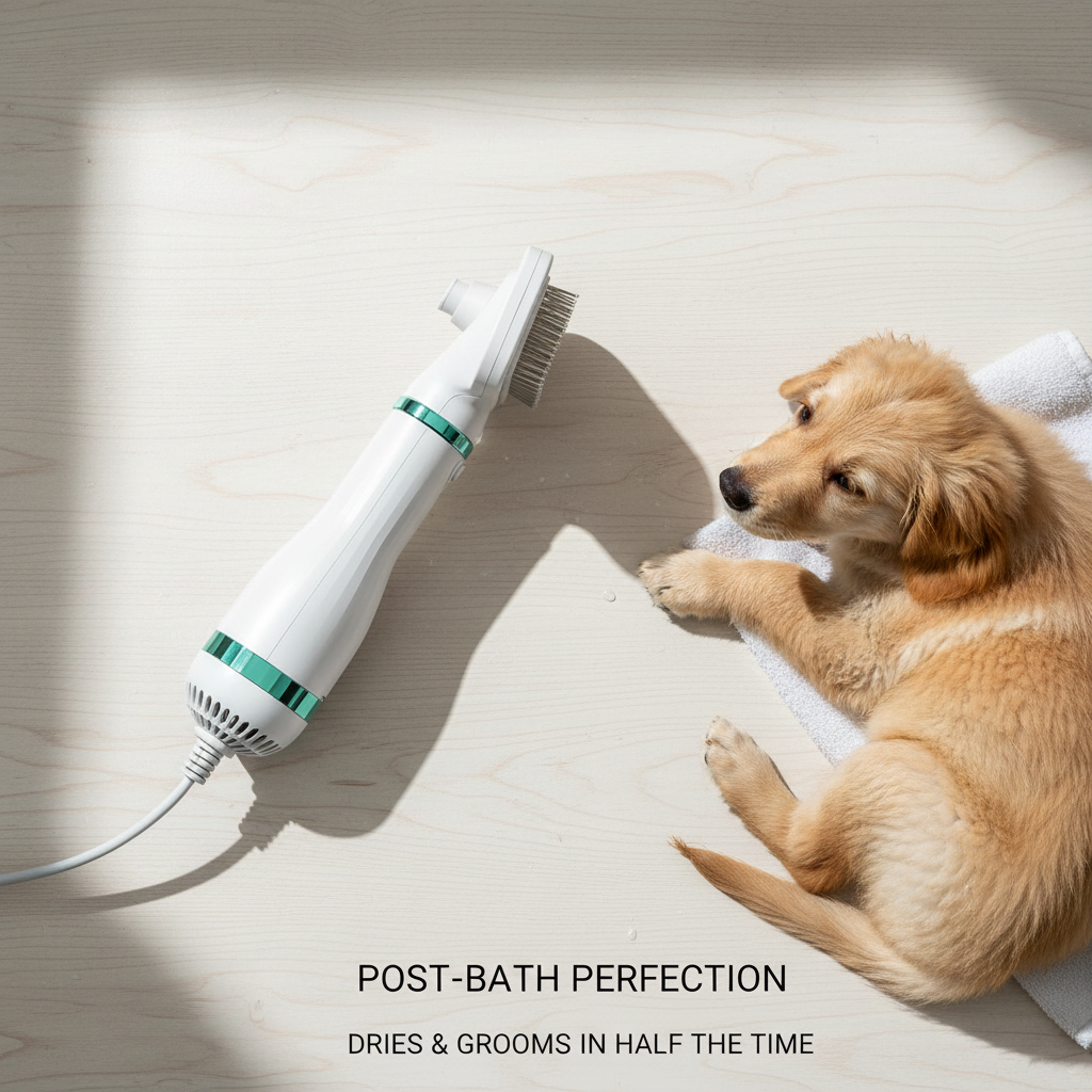 Pet Drying Brush - Top View